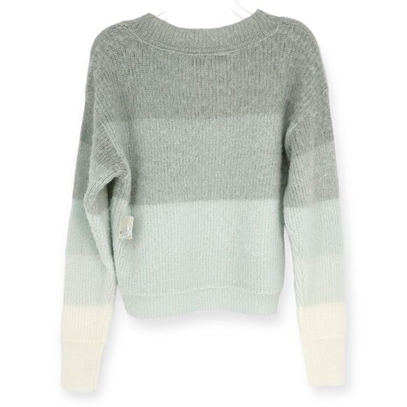 FREE PEOPLE NWT Autumn Sky Pullover Sweater in Cloud Combo Wool‎ - size S - Picture 4 of 7